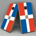 thumbnail image 1 of Dominican Republic Flag Cornhole Board Vinyl Decal Wrap, 1 of 1