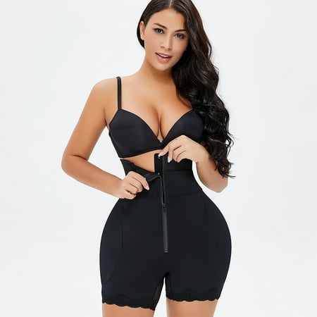 

Dqueduo Waist Trainer for Women High Waist Alterable Button Lifter Hip And Hip Tucks In Pants Shapewear for Women Tummy Control on Clearance