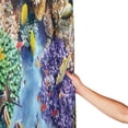 thumbnail image 2 of Ocean Shower Curtain, Sea Life Environment with Colorful Reefs Exotic Fish Shoal Seascape Scenery at Sea Bathroom Decor 72x72, 2 of 7