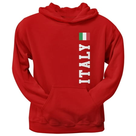 - World Cup Italy Red Adult Pullover Hoodie