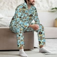 thumbnail image 7 of Lsque funny pirate Pattern Long Sleeve Pajama Set for Men - Soft 2-Piece Sleepwear and Loungewear Set with Pockets, Comfy Nightwear-XX-Large, 7 of 7