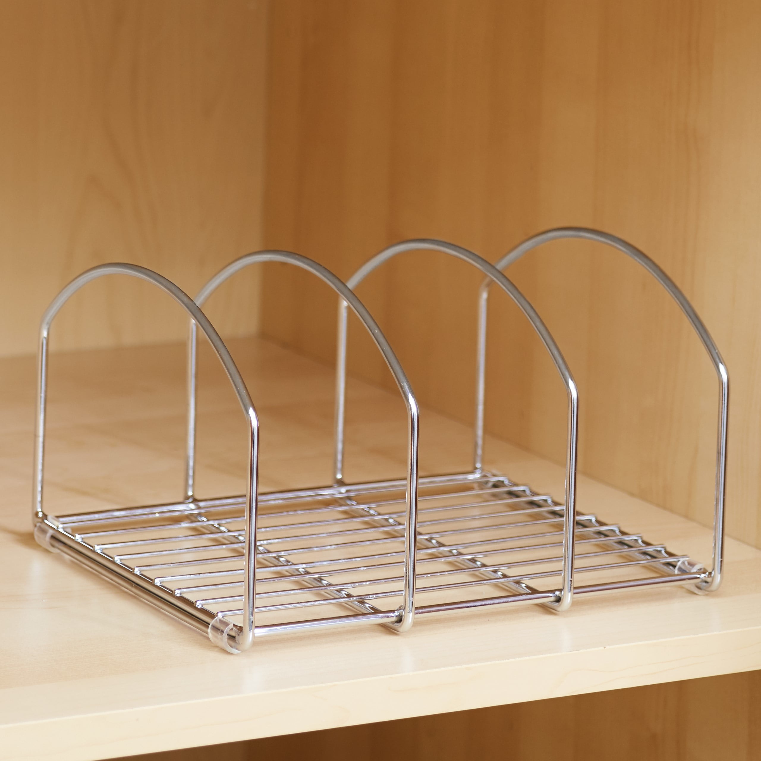 Chrome Cutting Board and Bakeware Organizer Rack for and Cupboards