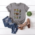 thumbnail image 2 of Babysbule Womens Tops, Women's Casual Loose Round O-Neck Printed Short Sleeve T-Shirt Tops, 2 of 5