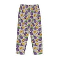 thumbnail image 5 of Goofa Plum Printed Soft Pajama Pants for Women, Wide Leg Comfy Casual Lounge Yoga Pants-Medium, 5 of 9