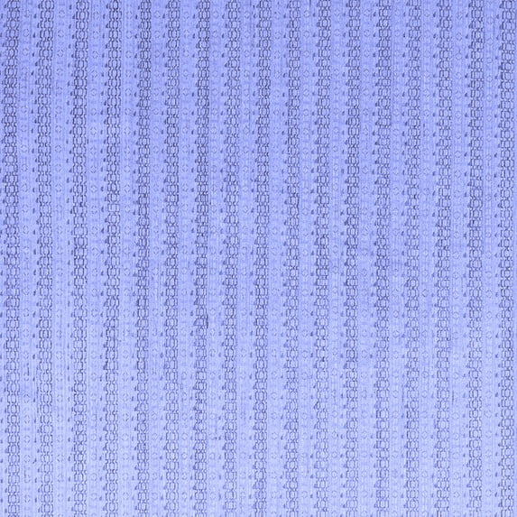 Ahgly Company Indoor Square Solid Blue Modern Area Rugs, 7' Square