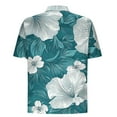 thumbnail image 4 of Jjayotai Mens George Tee Shirts, Men's Casual Shirts, Short Sleeve Vintage Bowling Shirt, Summer Button Up Top, Mens Hawaiian Shirt, 4 of 5