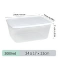 thumbnail image 1 of Souwang Storage Box Food Storage Containers With Lids Plastic Food Storage Box Microwave/Dishwasher Storage Organizer For Kitchen Storage Reusable Kitchen Food Sealed Preservation Box(3000m, 1 of 9