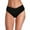 Black, variant on Idoravan Womens Swimming Pants Women's Cheeky Solid Swimsuit Front Bikini Bottoms Ruched Swim Bottoms Bathing