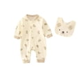 thumbnail image 2 of Unisex Baby Jumpsuit  Bib Set – Soft Cotton with Snap Closures, 2 of 10