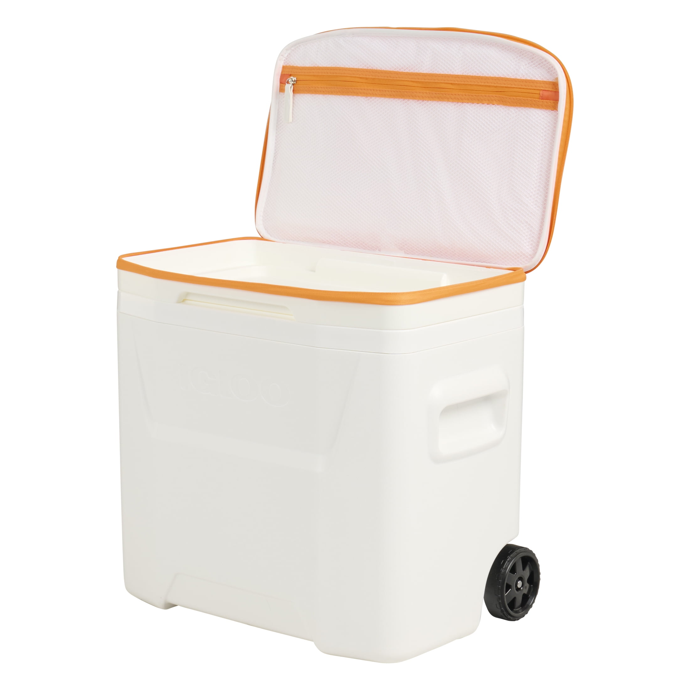 University of Tennessee Volunteers  28 QT Laguna Soft Top Wheeled Cooler by Igloo, White and Orange