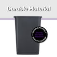 thumbnail image 4 of Superio Large Kitchen Trash Can 13 Gallon, 52 Qt Waste Bin for Kitchen, Garage, Indoor and Outdoor Trash Can (4, Dark Grey), 4 of 9
