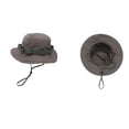 thumbnail image 3 of Sombreros De Protección Solar Sombrero unisex anti-UV Sombrero de verano portátil plegable para deportes al aire libre (gris oscuro), 3 of 8