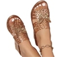 thumbnail image 6 of Willtoo Jelly Shoes for Women Wedge Slide Sandals Butterfly Decor 5.5cm Heel Open Toe Comfortable Slip On Shoes for Summer Beach Casual Wear, 6 of 6