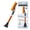 Orange, variant on EcoNour 27" Aluminum Ice Scrapers for Car Windshield | Car Snow Scraper Window and Snow Brush with Ergonomic Foam Grip Winter Accessories (Orange)