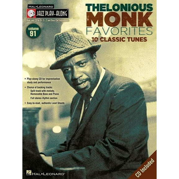 Hal Leonard Jazz Play-Along: Thelonious Monk Favorites: 10 Classic Tunes (Other)