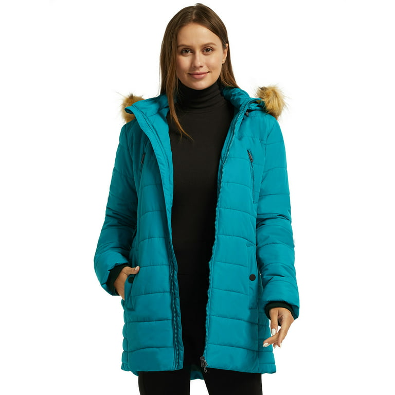  wantdo Women's Plus Size Winter Coat Waterproof Puffer Jacket  Casual Parka Army Green 1X : Clothing, Shoes & Jewelry