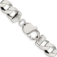 thumbnail image 3 of 925 Sterling Silver Curb Chain Styles Necklace 9.75 mm Flat 20 inch, 3 of 4
