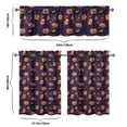 thumbnail image 6 of Halloween Aesthetic Window Treatments 3PC Set - Skull Spider Cobweb Pattern Semi-Sheer Curtains, 6 of 6