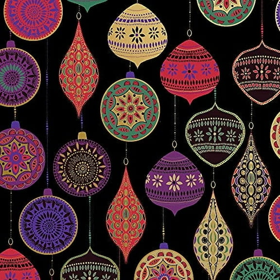 Jillson Roberts Gift Wrapping Paper, Opulent Ornament, 6 Jumbo Rolls 10ft x 30in