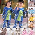 thumbnail image 2 of Conjunto de pijamas de verano para niños y niñas, ropa de casa con dibujos animados, 2 of 4