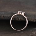 thumbnail image 6 of HeartsAndYou 0.5ct Engagement Ring for Women Marquise Cut Moissanite Minimalist Design 18k Rose Gold Over Silver, 6 of 8