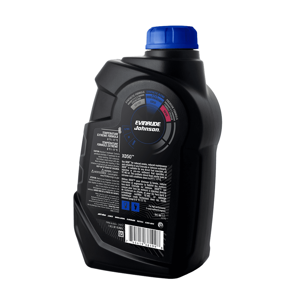 (2 pack) XPS Marine XD50 Synthetic Blend Motor Oil, 1 Quart