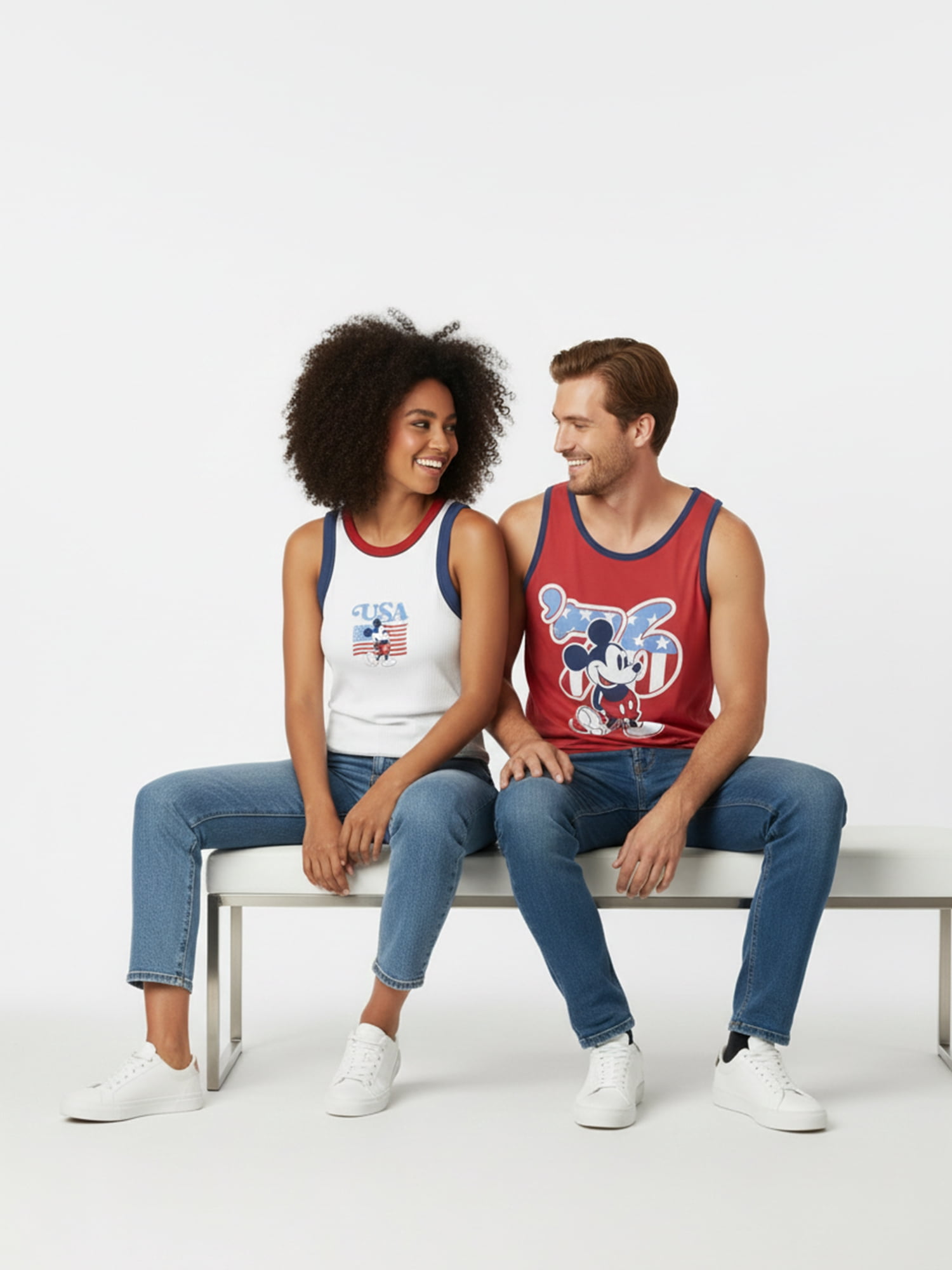 Disney Men's Mickey Mouse Spirit of 76 America 250 Graphic Tank