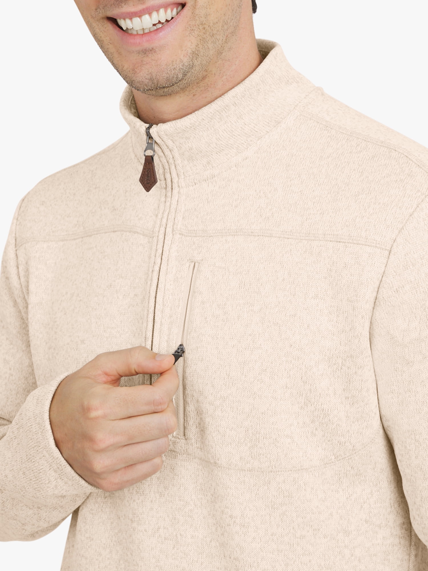 Chaps Men's & Big Men's Quarter Zip Fleece Sweater, Sizes S-3XL
