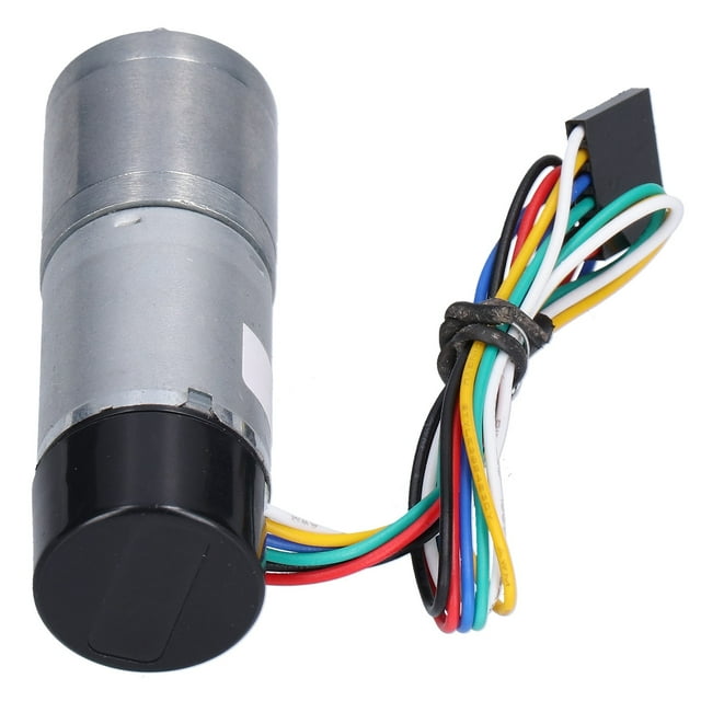 Moteur à Engrenages, Moteurs Codeurs à Courant Continu Réducteur de Vitesse Réglable CW CCW pour Voiture Intelligente pour Robots pour Appareils Électroménagers DC12V, DC24V