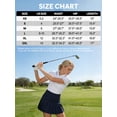 thumbnail image 6 of Pdbokew Women's Pleated Tennis Skirt Golf Skirt Athletic High-Waisted Belted Pocket Lined Shorts Fitness White L, 6 of 7