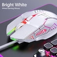 thumbnail image 4 of Moyic Ratón USB ABS con amplia compatibilidad, ratón RGB para juegos por cable, ordenador portátil y ordenador Videojuegos y accesorios negro sin voz, 4 of 6