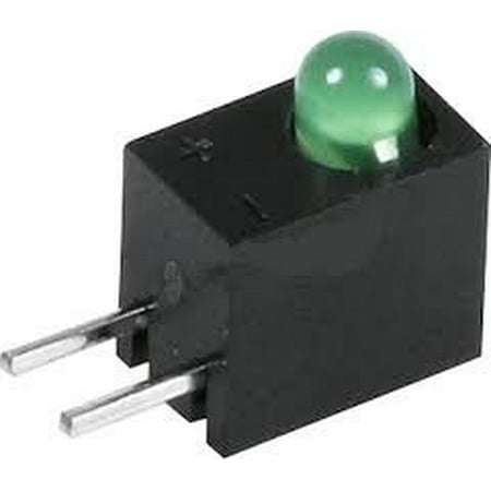 3mm T1 Leds L934CB/GD PC Board LED T1 / 3mm, Green, 1.9-2.5V 10mA 20mcd (5 pieces) - L934CB/GD ()