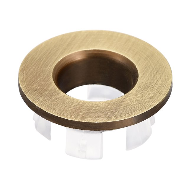 Unique Bargains 25.3mm Sink Trim Overflow Cover Ring Round Hole Insert in Caps Bronze