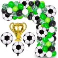 thumbnail image 1 of 111 piezas Thme De La Coupe Du Monde De Football Set De Ballons De Dcoration Pour La Fte Set De Dcorations Ballons De Confettis Et Bannire De Fond To, 1 of 5