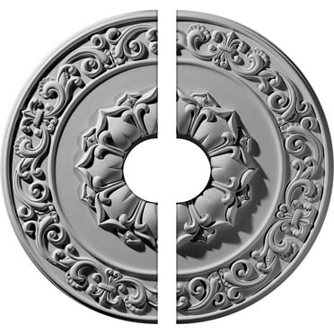 27 3/4"OD x 6"ID x 2"P Sydney Ceiling Medallion, Two Piece (Fits Canopies up to 6")