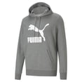 thumbnail image 1 of Sudadera Puma Classics Logo para Hombre Gris S, 1 of 4