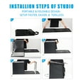 thumbnail image 4 of ZKEEZM Light Box Photography 24"x24" Foldable Photo Box 240LED Lights and 6 Color Backdrops Adjustable Brightness 3000-6500K Dimmable, 4 of 12