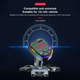 thumbnail image 4 of Binmer Car Bluetooth Transmitter MP3 Wireless Colorful Lamp Adapter Car USB Charger, 4 of 9