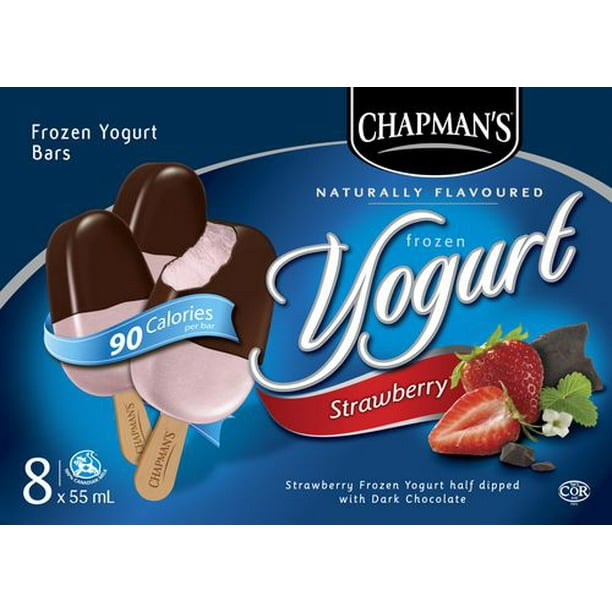 Barres de yaourt glacé à la fraise Chapman's