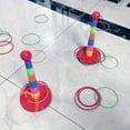 thumbnail image 4 of 12pcs, Colorful Plastic Ring Toss Game Set, Random Color, Outdoor & Indoor Fun Activity, Educational Puzzle Hoop For Party, Kindergarten, Competition, Halloween & Christmas Gift, 13.39inch Tall With B, 4 of 5
