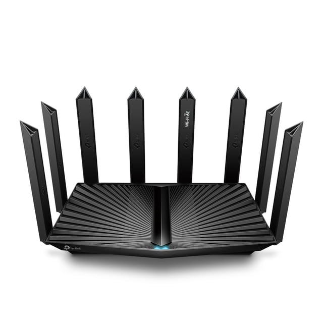Router Wi-Fi 6E TP-Link Archer AXE7800 de triple banda negro