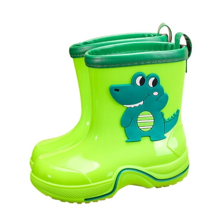 

Children Rain Boots Textured Soles Non-Slip Light Comfortable Rain Shoes Primary School Students First Walker Footwear