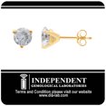 thumbnail image 3 of Arista 1/4 Carat T.W. Round Diamond Martini Stud Earrings in 14K White Gold (H-I, I1-I2), 3 of 5