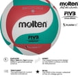 thumbnail image 5 of Balón de Voleibol Molten Blanco Verde Rojo 5, 5 of 5