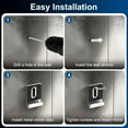 thumbnail image 4 of 6Pcs Metal Mirror Holder Clips, Large Mirror Hangers with Rubber Pads, Silver, 4 of 6