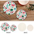 thumbnail image 4 of Flamingo 2 Pack Pot Holders Trivets, Heat Resistant Hot Pads for Kitchen Table Decoration Trivets for Hot Dishes/Pot/Bowl/Teapot/Hot Pot Holders, 7" + 9.45", 4 of 7