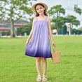 thumbnail image 5 of Bpmpbo Camisole Dress for Girls Summer Gradient Color Short Dress Sleeveless Loose Dress for 4 - 15 Years A Line Round Halter Neck Daily Dress, 5 of 5