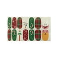 thumbnail image 1 of 14 Sheets Christmas Full Wraps Nail Polish Sticker Glitter Manicure Kits For Nail Design, 1 of 1
