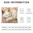 thumbnail image 5 of Nawypu  Easter Bunny Throw Pillow Cover,  Rabbit Flowers Cushion Case Decoration for Sofa Couch, 5 of 5