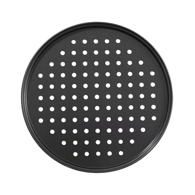 Steel Perforated Pizza Baking Pan Durable Non Stick Bakeware For Homemade Gourmet Pizzas Restaurant Oven Use